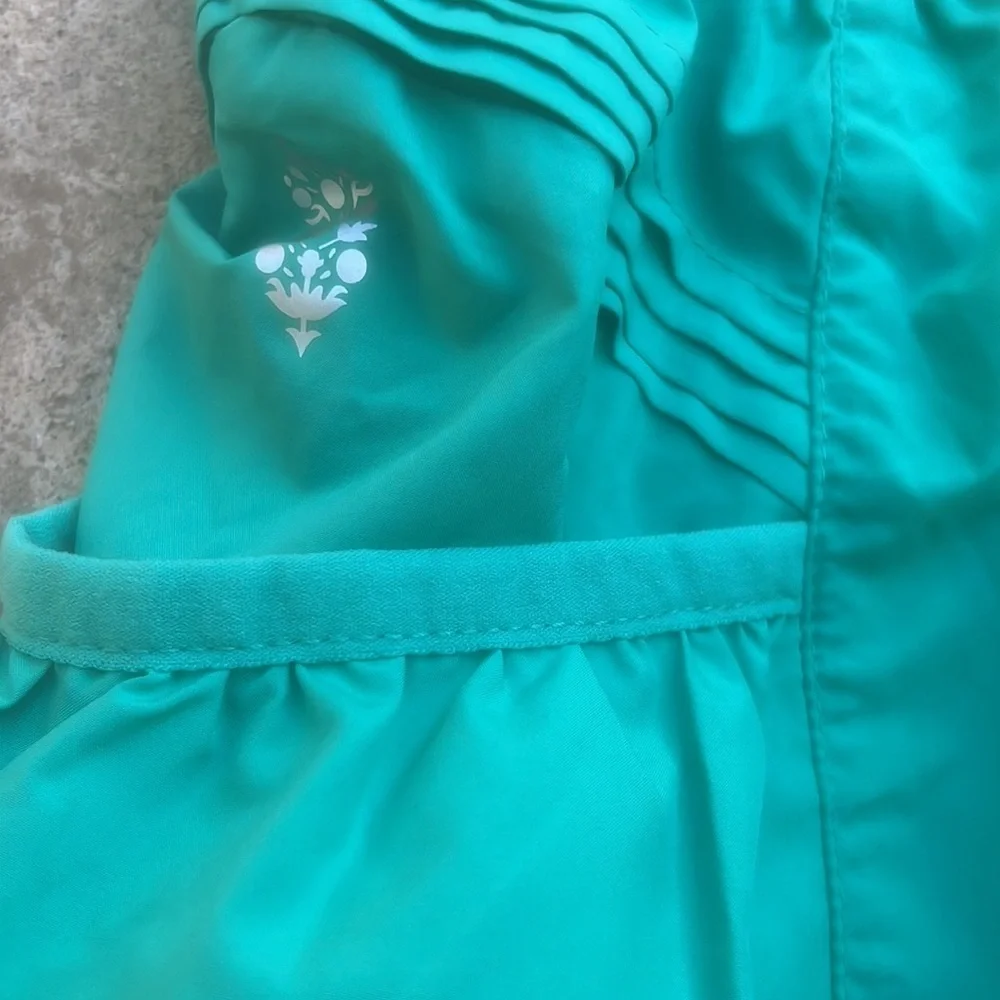 Free People Get Flirt On Green Shorts Women's Size L NWOT